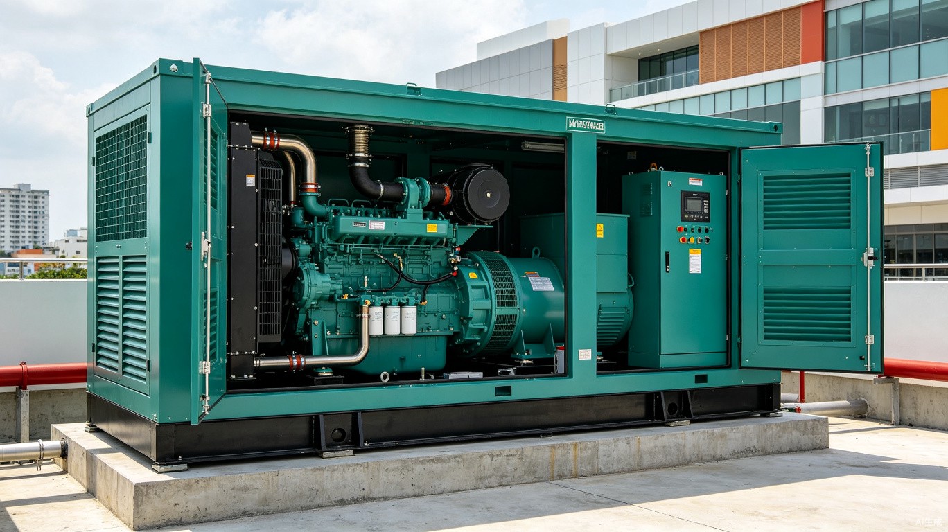 Philippines Manila shopping mall backup generator - 2x800kVA super-silent generators below 65dB